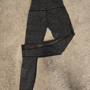 lululemon athletica Black and Gray Leggings